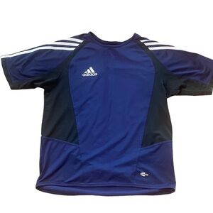 Adidas Soccer Jersey Climacool Navy and Black Size‎ L